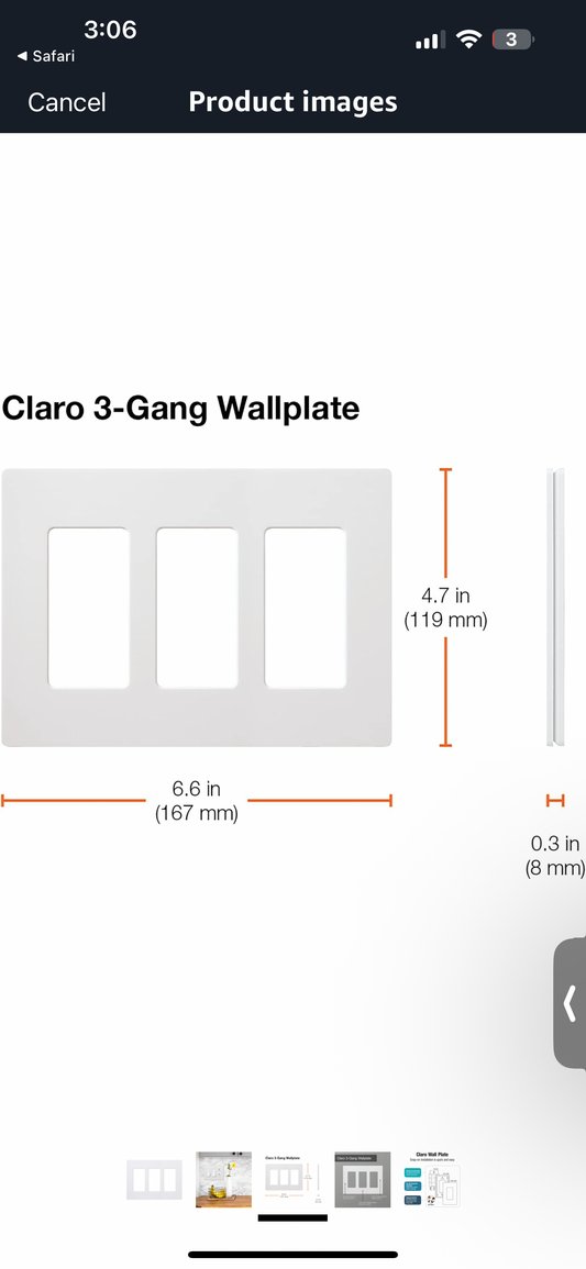 Lutron Claro Light Switch Cover Plate