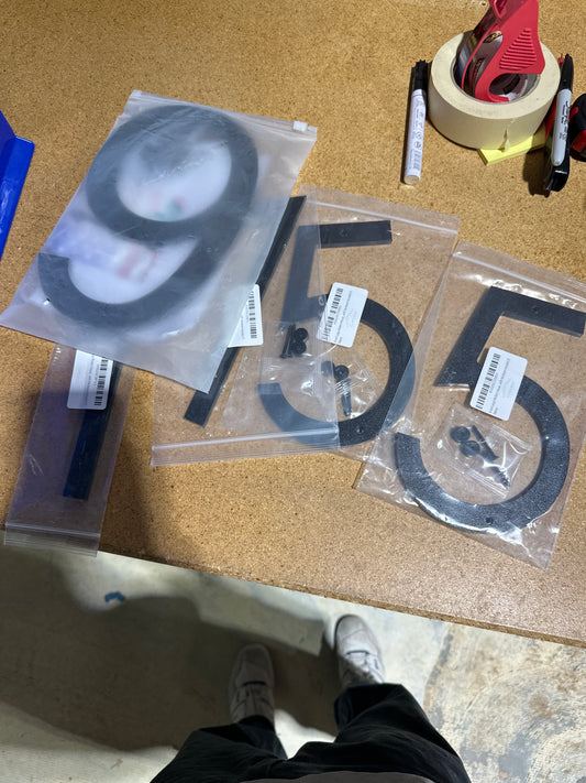 Assorted house numbers