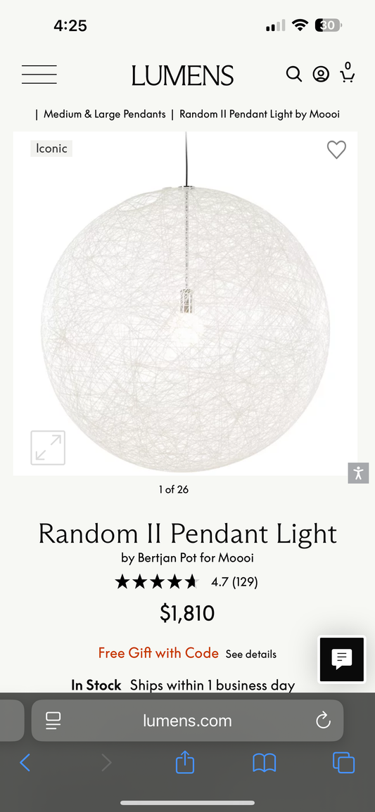Mooi Random II Pendant Light (Medium)