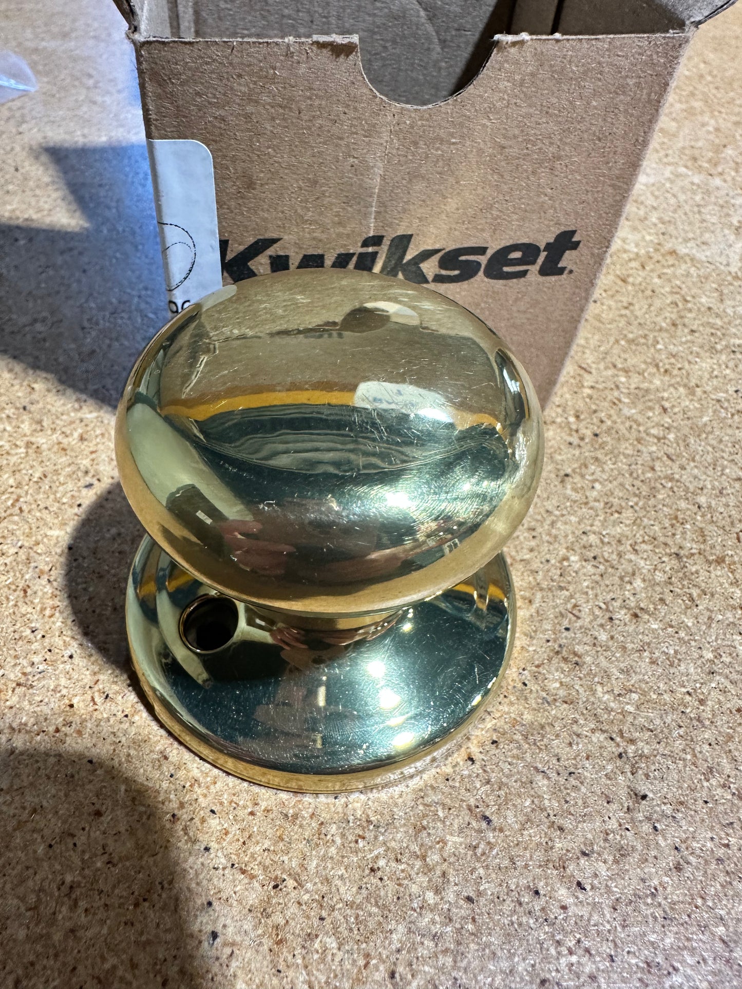 Kwikset dummy knobset polished brass