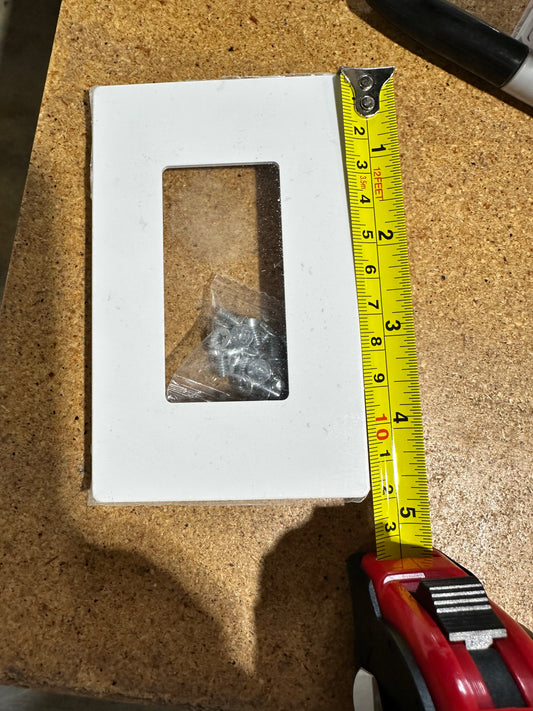 Single light switch cover