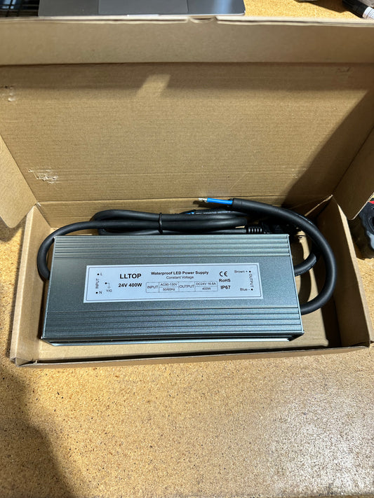 LED power supply 400W dc24 waterproof