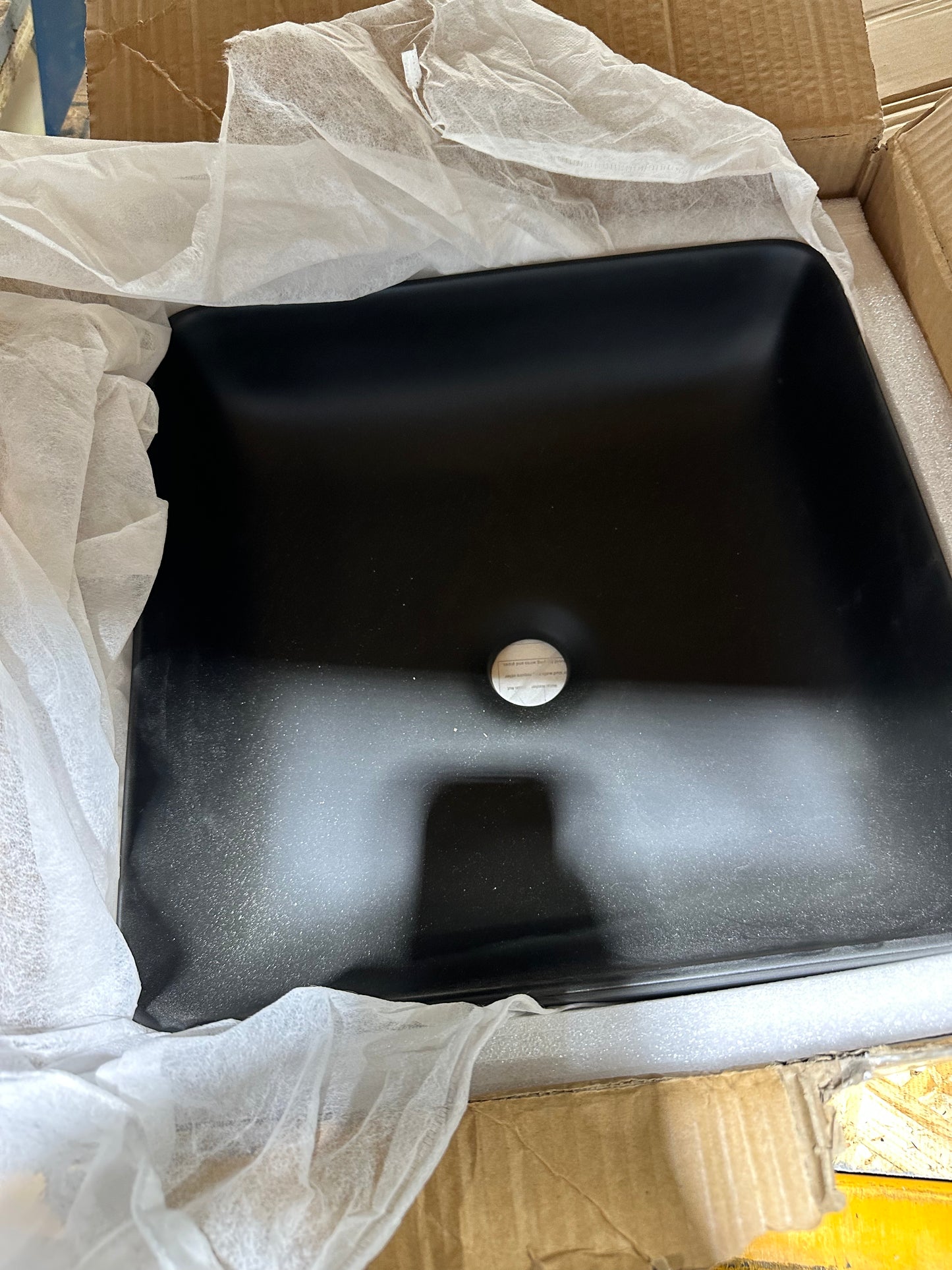 Sink vessel matt black
